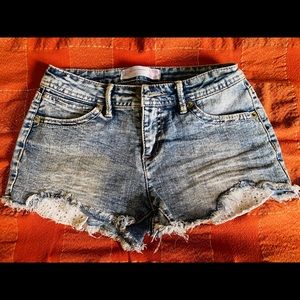 Denim shorts